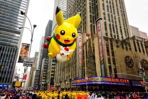 Credits to Thrillist for the image of a previous balloon of Pikachu that was paraded through the streets of NY during the Thanksgiving Day Parade
