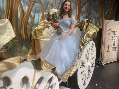 Leah Scialla, pictured, portraying Cinderella in the Golden Carriage after the Saturday, March 4th, matinee show.