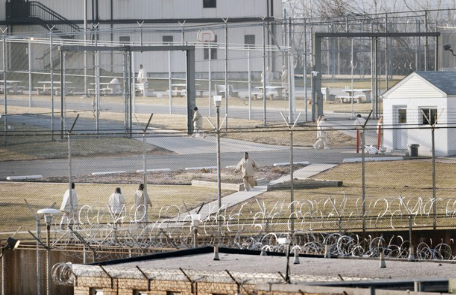 An image of the exterior of the now infamous Edna Mahan Correctional Facility.